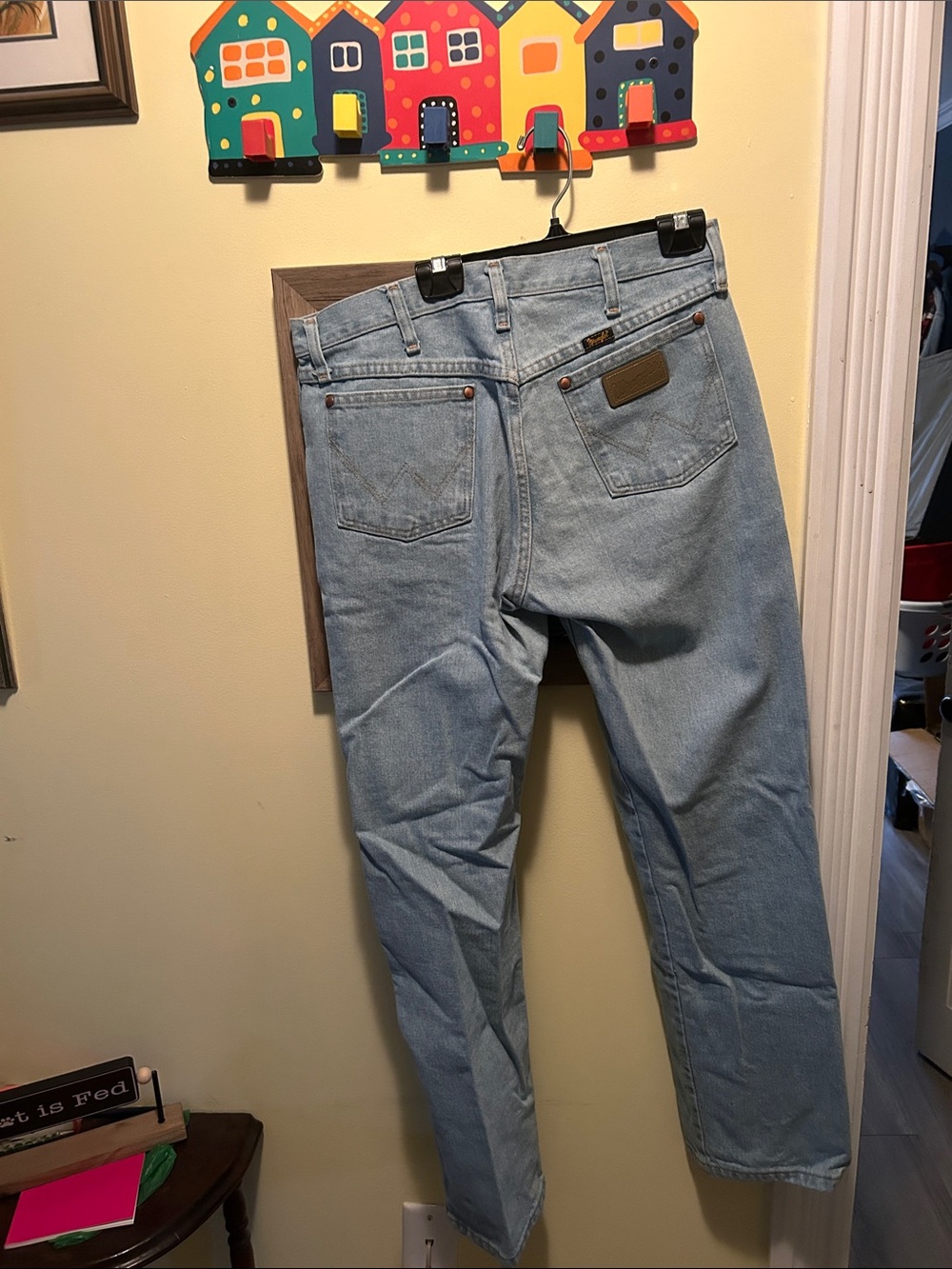 Wrangler Men Cowboy Cut Blue Jeans - 32x32
